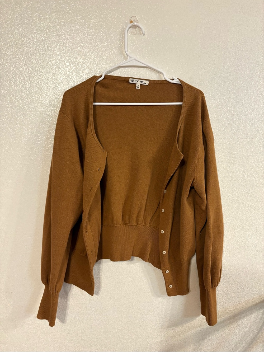 Alex Mill Women's Brown Knit Button-Front Tank & Cardigan Size L - Picture 4 of 14